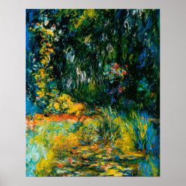 Póster Esquina de la cuenca de Nympheas - Claude Monet