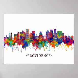 Póster Esquina de la isla de Providence Rhode