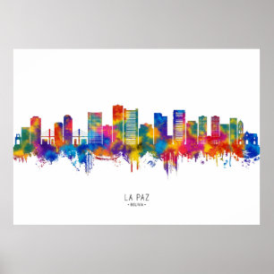 Póster Esquina de La Paz Bolivia