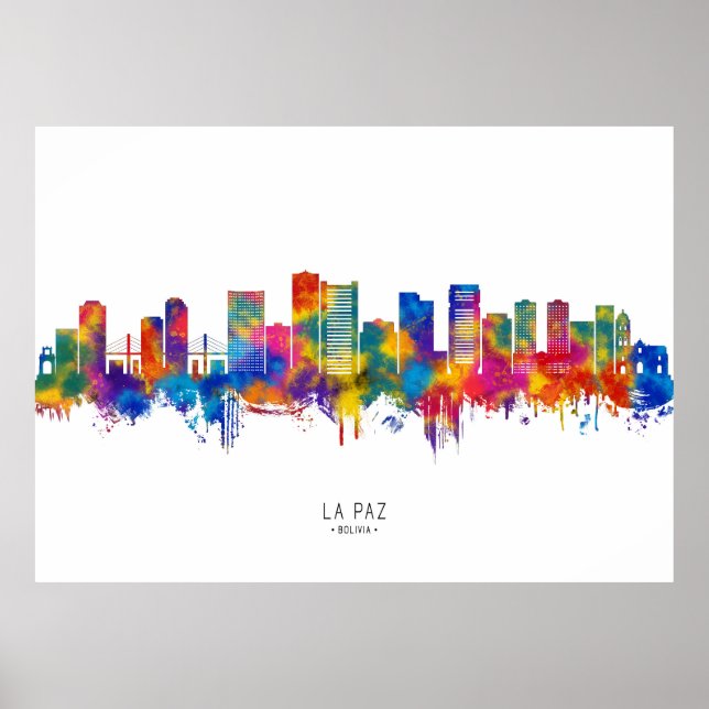Póster Esquina de La Paz Bolivia (Frente)