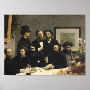 Póster Esquina de la tabla, 1872