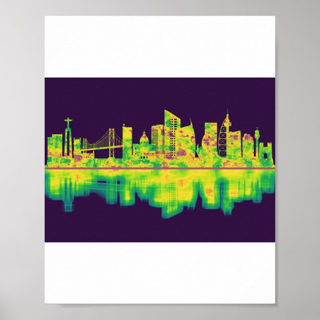 Póster Esquina de Lisboa Portugal (Frente)