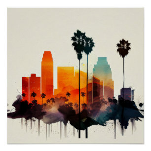Póster Esquina de Los Ángeles