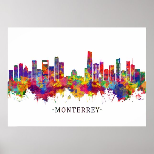 Póster Esquina de México de Monterrey (Frente)