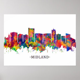 Póster Esquina de Midland Texas