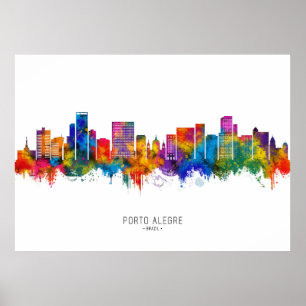 Póster Esquina de Porto Alegre Brasil