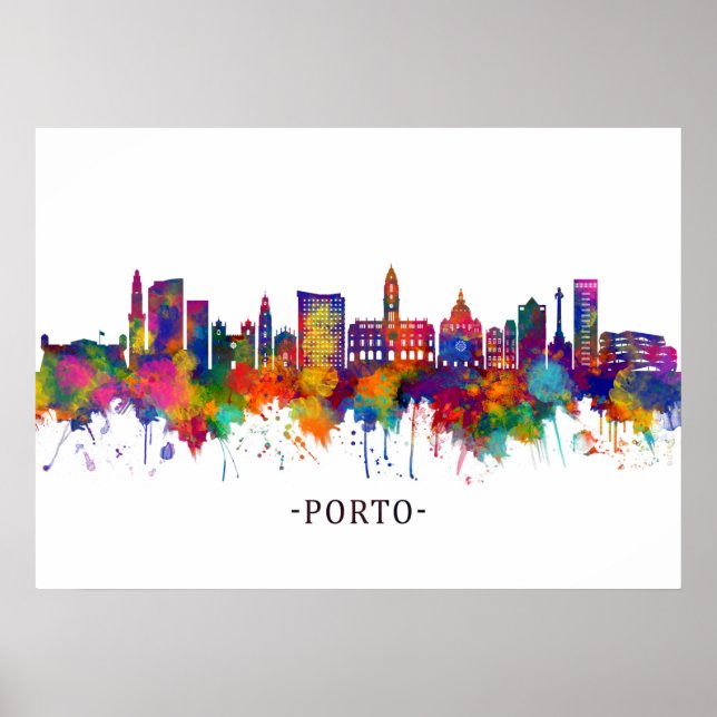 Póster Esquina de Porto Portugal (Frente)