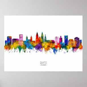 Póster Esquina de Quito Ecuador