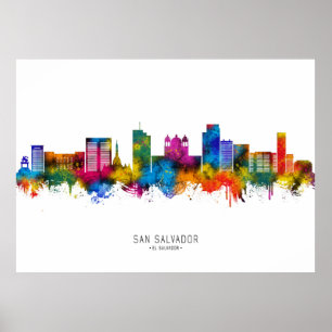 Póster Esquina de San Salvador El Salvador
