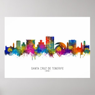 Póster Esquina de Santa Cruz de Tenerife España