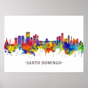 Póster Esquina de Santo Domingo República Dominicana