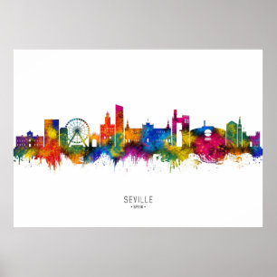 Póster Esquina de Sevilla España