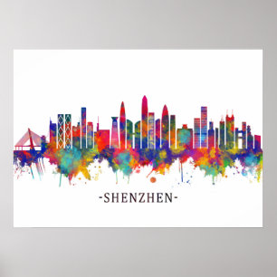 Póster Esquina de Shenzhen China