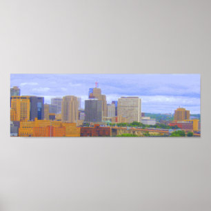 Póster Esquina de St. Paul en el centro de la ciudad