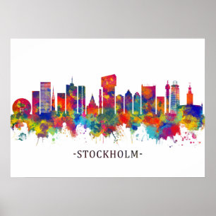 Póster Esquina de Suecia de Estocolmo