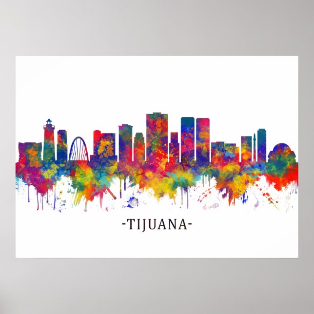 Póster Esquina de Tijuana México (Frente)