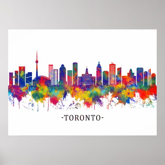 Póster Esquina de Toronto Canadá (Frente)