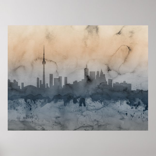 Póster Esquina de Toronto Canadá (Frente)