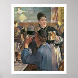 Póster Esquina de un Café-Concierto, 1878-80 de Manet el