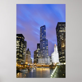 Póster Esquina del Río Chicago