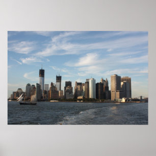 Póster Esquina inferior de Manhattan