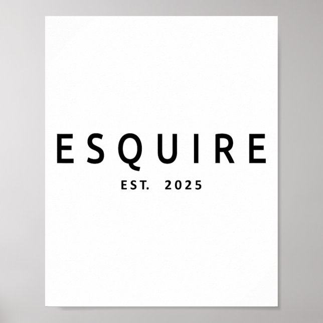 Póster Esquire Est. 2025 (Frente)