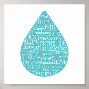 Póster Essential Oil Drop Poster