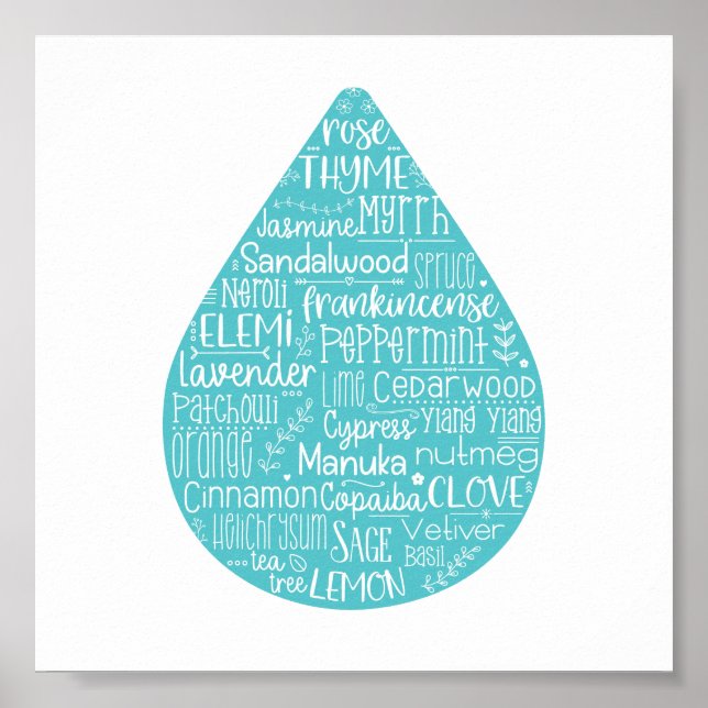 Póster Essential Oil Drop Poster (Frente)