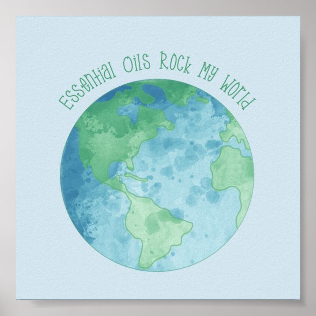 Póster Essential Oils Rock My World Poster (Frente)