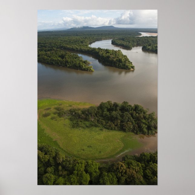 Póster Essequibo River, longest river in Guyana, and (Frente)