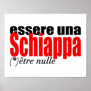 Póster Essere una Schiappa être nulle en français Poster