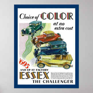 Póster Essex El Automóvil Challenger