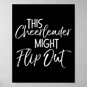 Póster Esta animadora podría volcarse Cheer Tumbling Gif