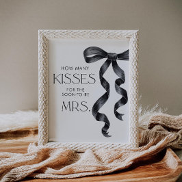 Póster Está atando el nudo adivina cuántos besos