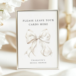 Póster Está atando el Rótulo de mesa de los "Knot Favors"