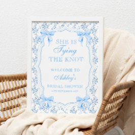 Póster Está atando la bienvenida a la ducha de novia de K