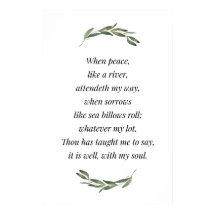 Está Bien Con Mi Alma, La Biblia Verse Print, Hymn