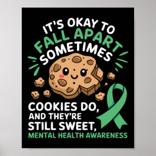 Póster Está Bien Desmoronarse Conciencia De La Salud Ment