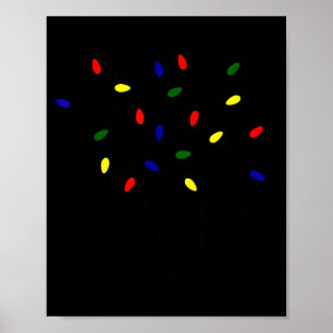 Póster Está Bien Estoy Bien Luces de Navidad Profesor Nav