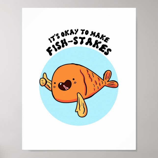 Póster Está bien hacer Poster de apuestas de peces (Frente)