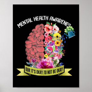 Póster Está Bien No Estar Bien - Aviso De Salud Mental
