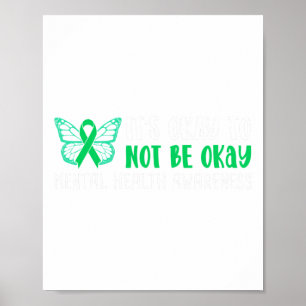 Póster Está Bien No Estar Bien La Cinta De Concienciación