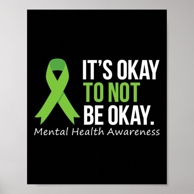 Póster Está Bien No Estar Bien La Cinta De Concienciación (Frente)