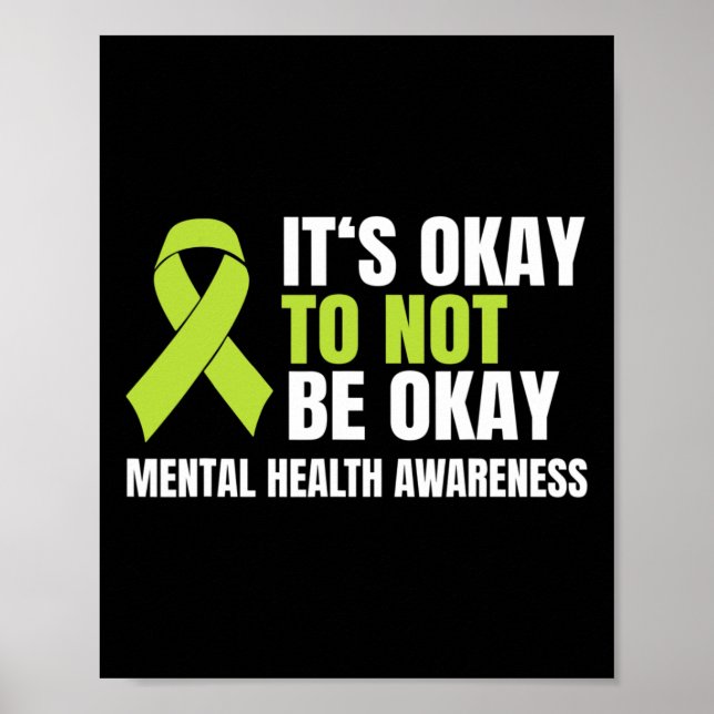 Póster Está Bien No Estar Bien La Cinta De Salud Mental (Frente)