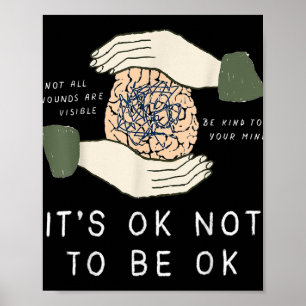 Póster Está Bien No Estar Bien La Conciencia De La Preven