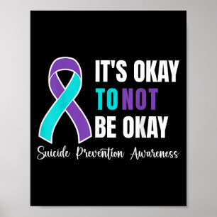 Póster Está Bien No Estar Bien La Prevención Del Suicidio