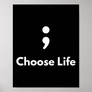 Póster Está Bien No Estar Bien Semicolón De Salud Mental