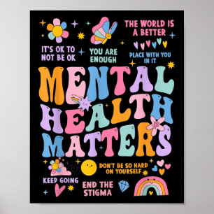 Póster Está Bien Que La Salud Mental Ponga Fin Al Estigma