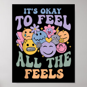 Póster Está Bien Sentir Todos Los Sentimientos De Salud M