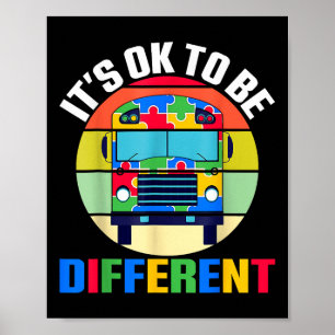 Póster Está Bien Ser Otro Autobús Escolar De Conciencia S